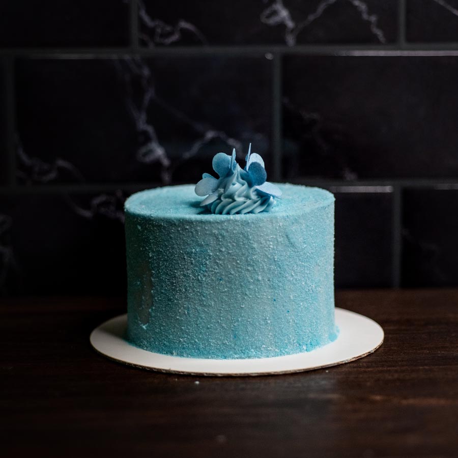 sweet story blue cake